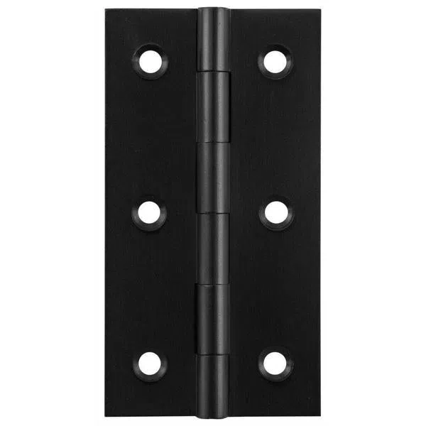Tradco Cabinet Hinge Fixed Pin Matt Black H76xW41mm