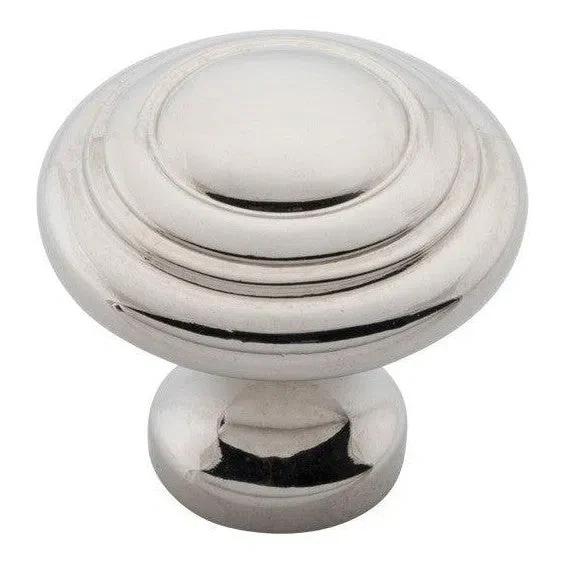 Tradco Cupboard Knob Domed Polished Nickel D25xP24mm