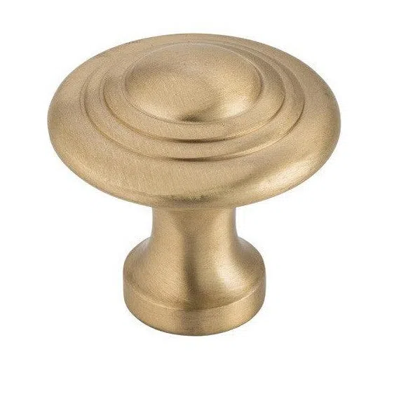 Tradco Cupboard Knob Domed Satin Brass D32xP29mm