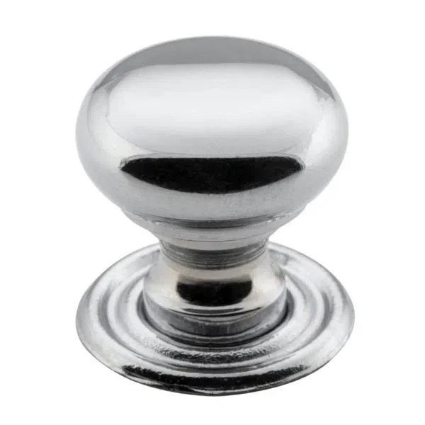 Tradco Cupboard Knob Sheet Brass Chrome Plated D19xP19mm