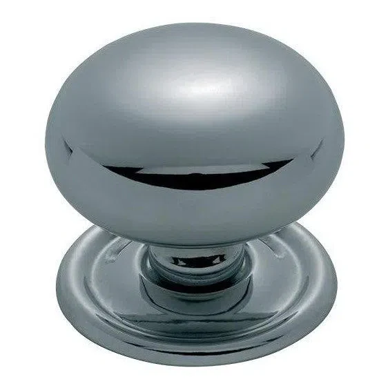 Tradco Cupboard Knob Sheet Brass Chrome Plated D38xP35mm