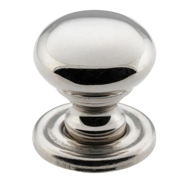Tradco Cupboard Knob Sheet Brass Polished Nickel D19xP19mm