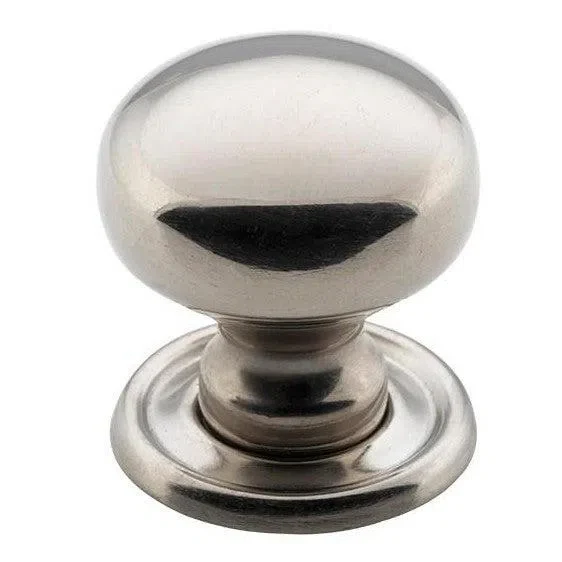 Tradco Cupboard Knob Sheet Brass Polished Nickel D25xP27mm