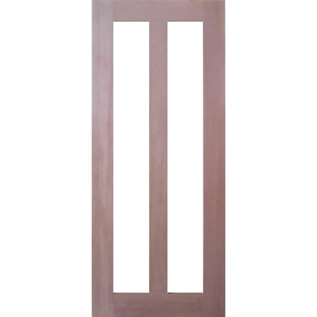 Solid Interior 2 Glass Panel Door