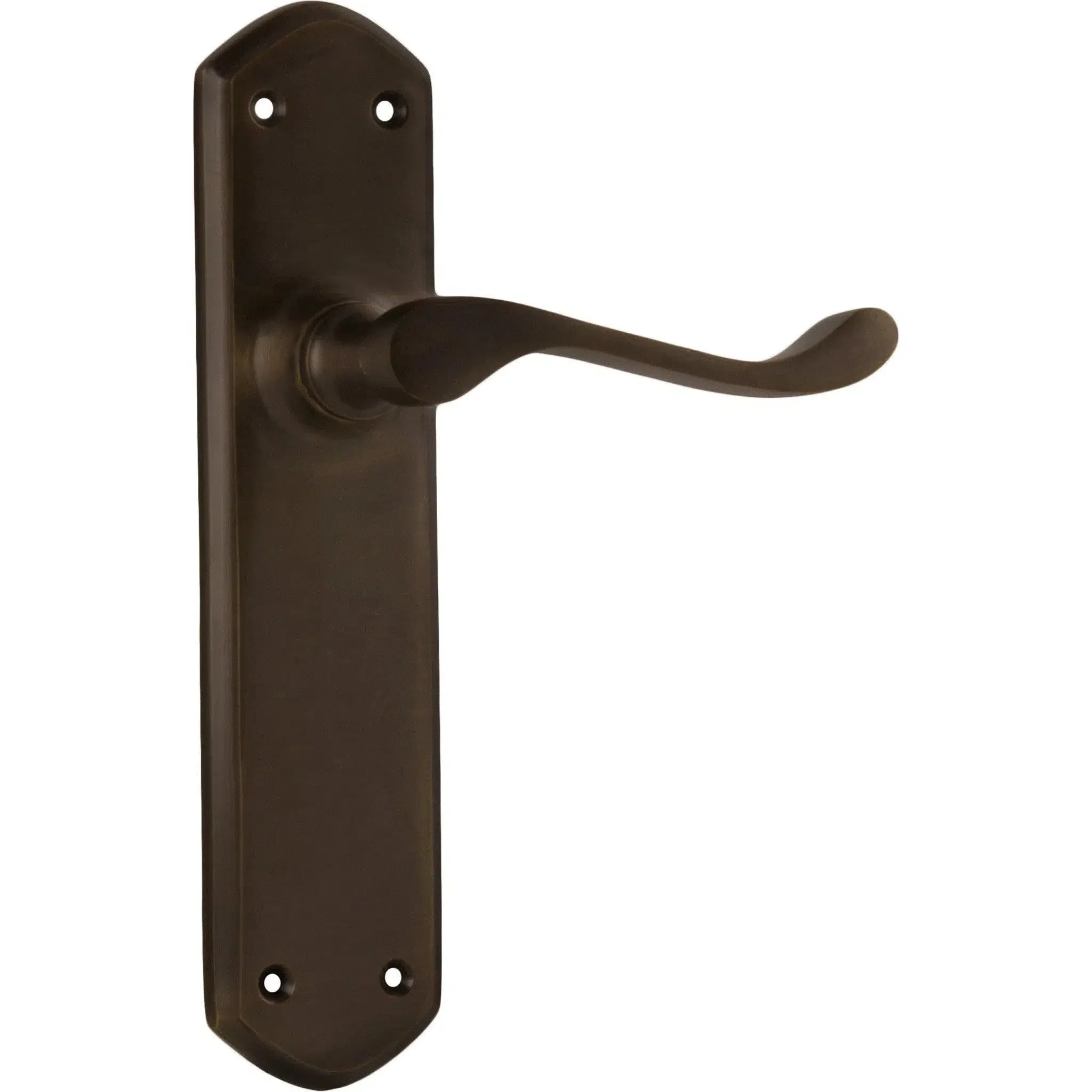 Tradco Door Handle Windsor Latch Pair Antique Brass