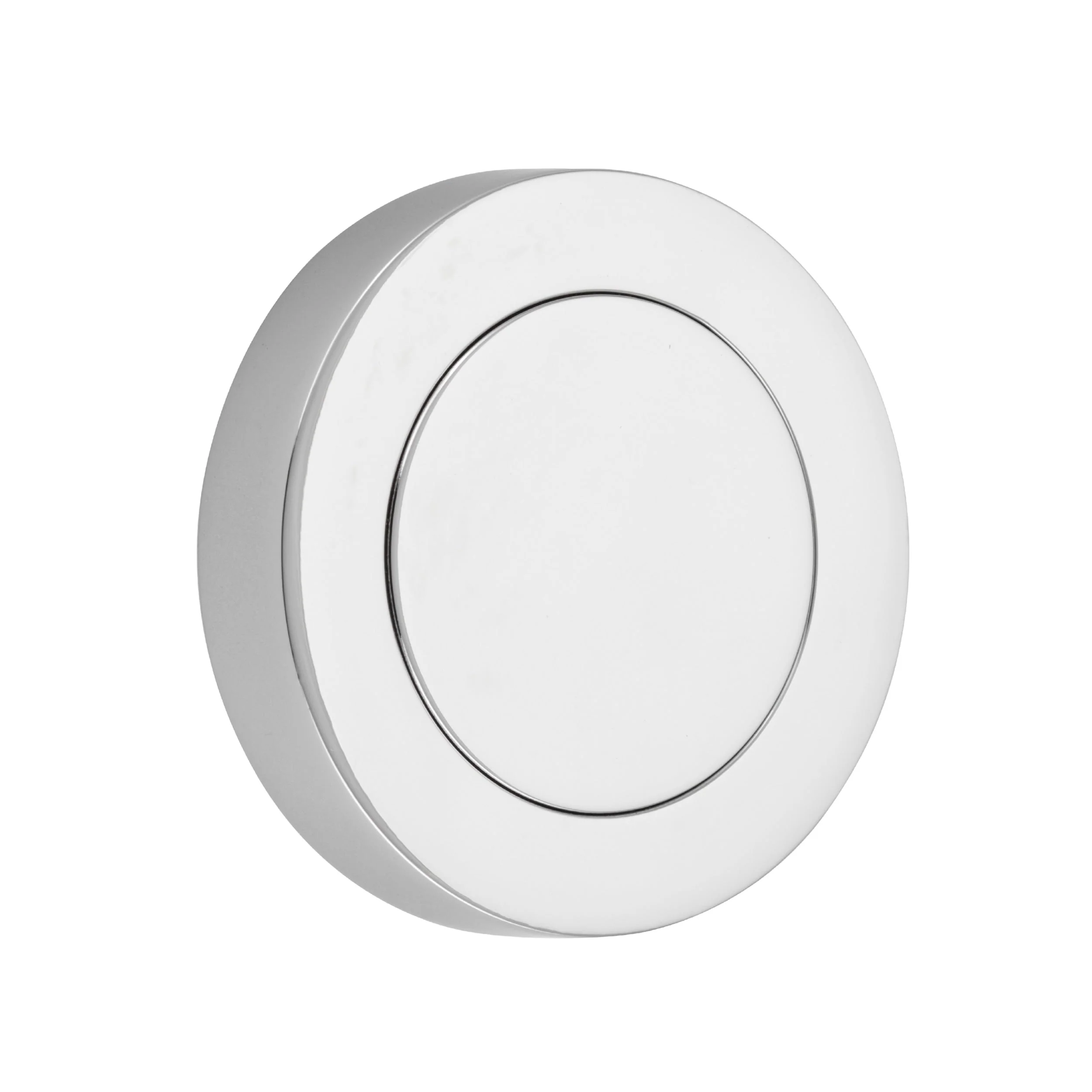 Iver Blank Rose Round Polished Chrome