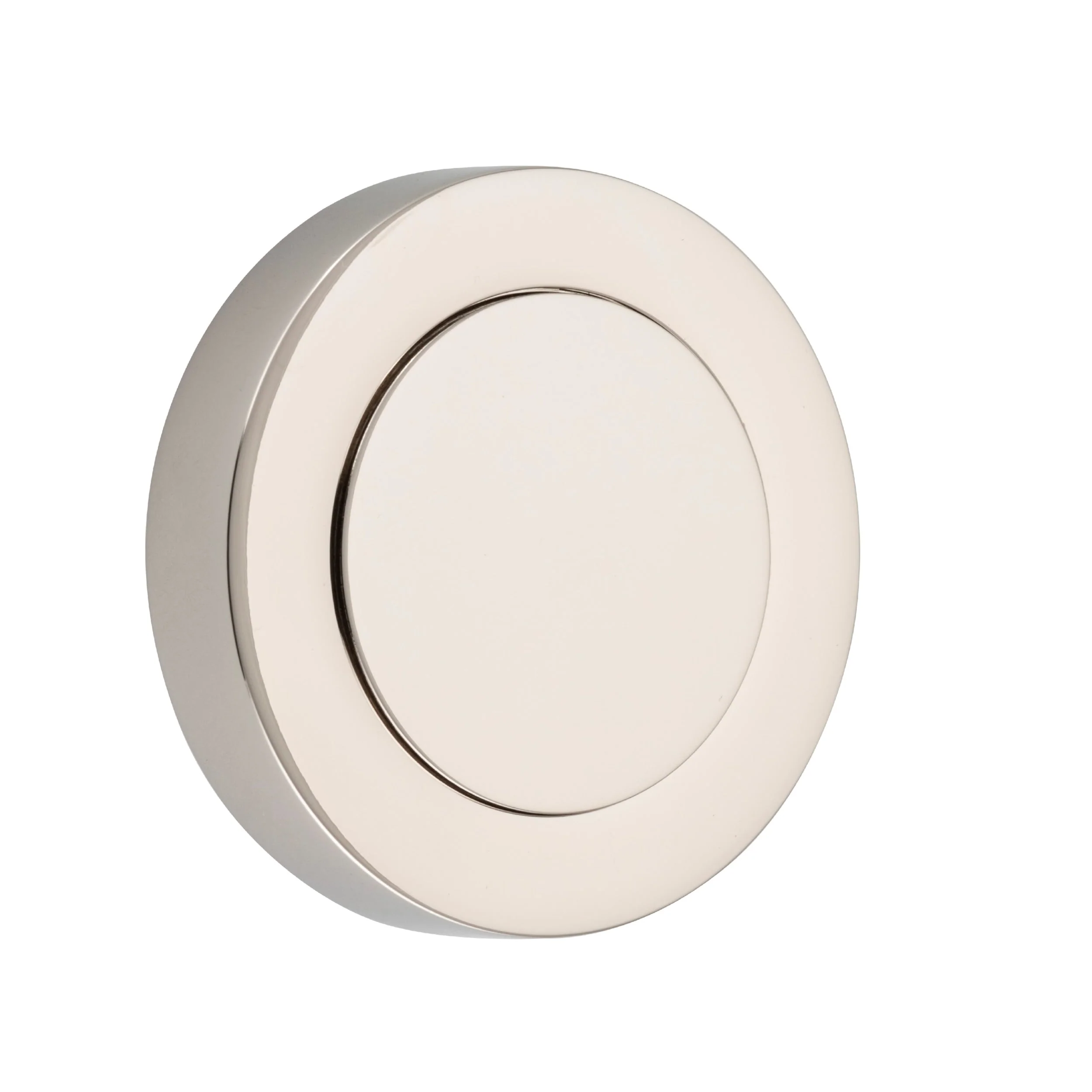 Iver Blank Rose Round Polished Nickel