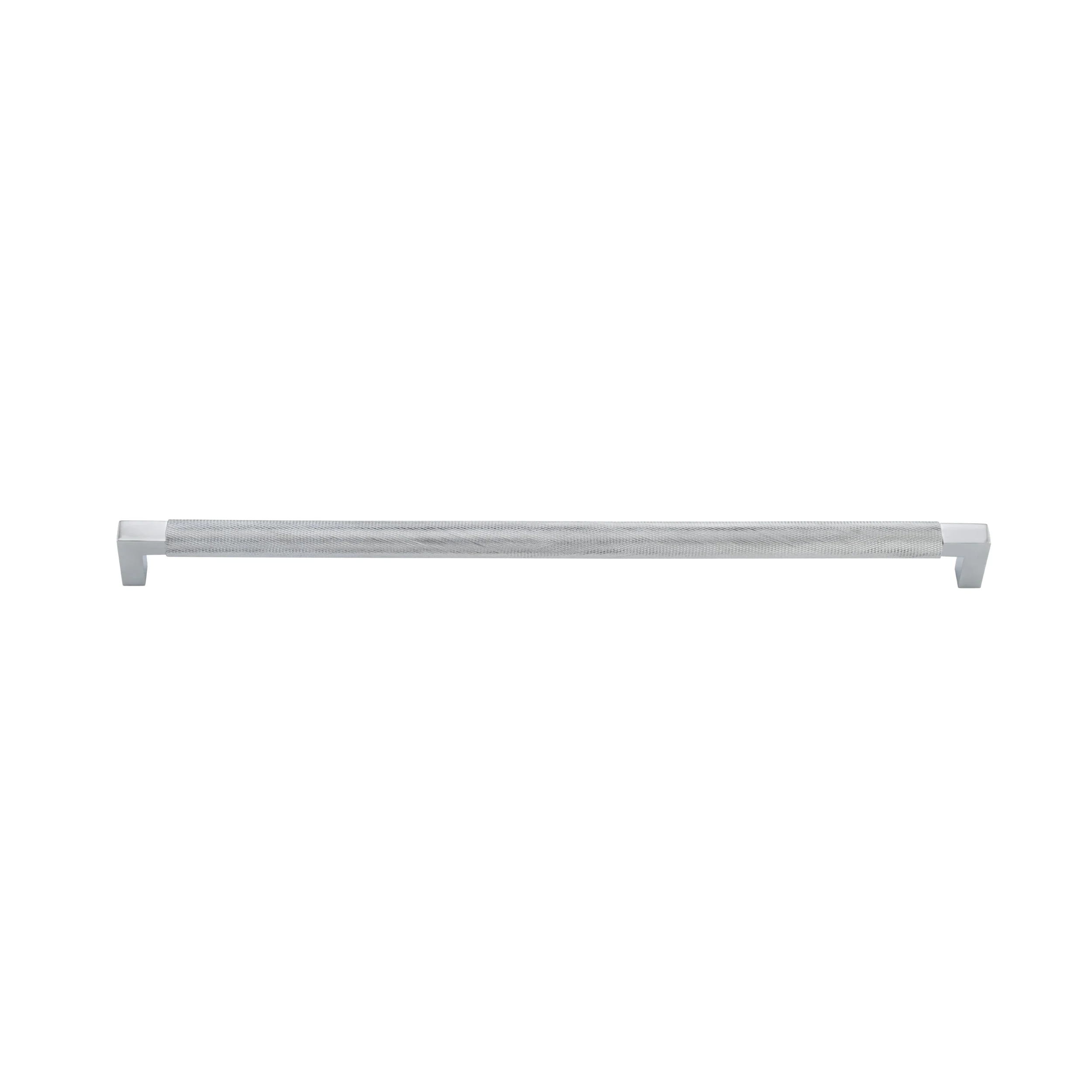Iver Cabinet Pull Brunswick Knurled Polished Chrome CTC450mm