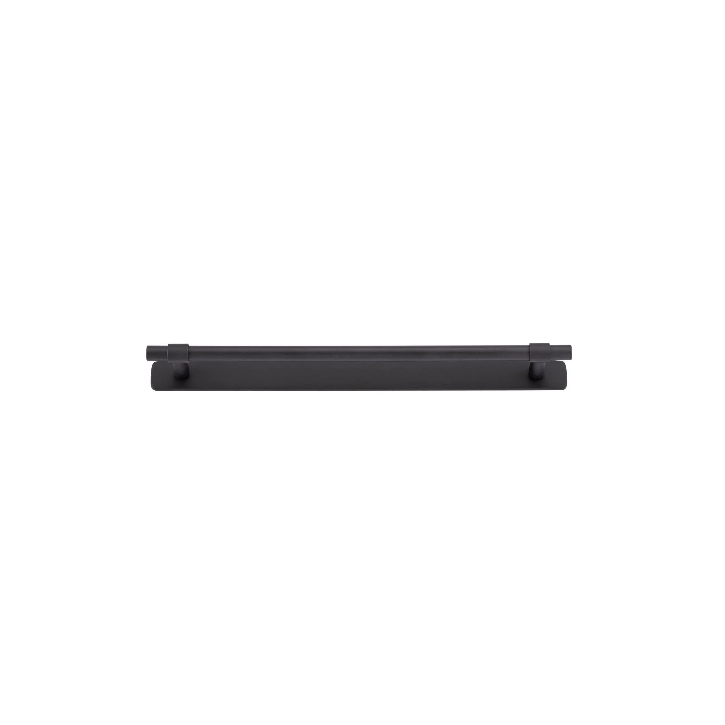 Iver Cabinet Pull Helsinki Matt Black CTC256mm With Backplate