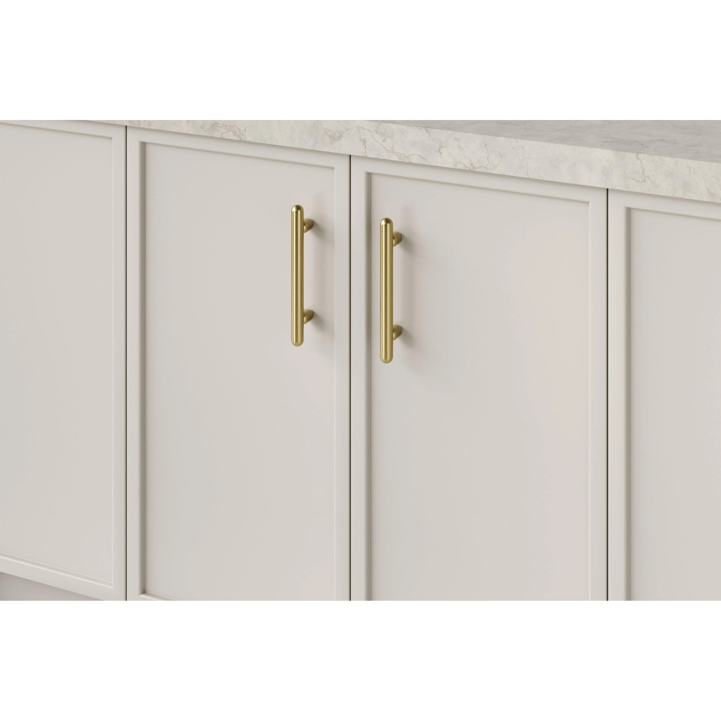 Iver Cabinet Pull Puerto Brushed Gold PVD CTC128mm - Image 2