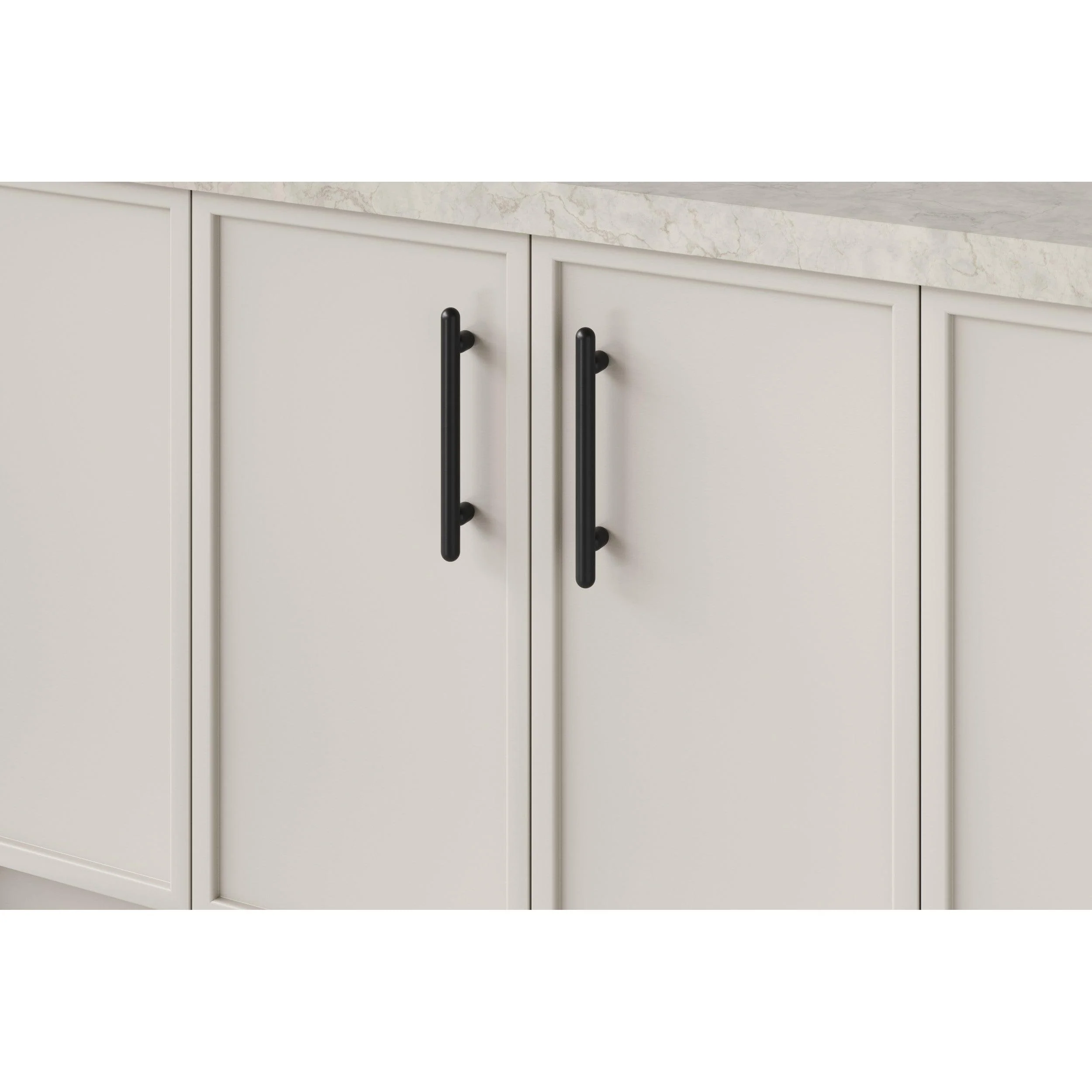 Iver Cabinet Pull Puerto Matt Black CTC160mm - Image 2