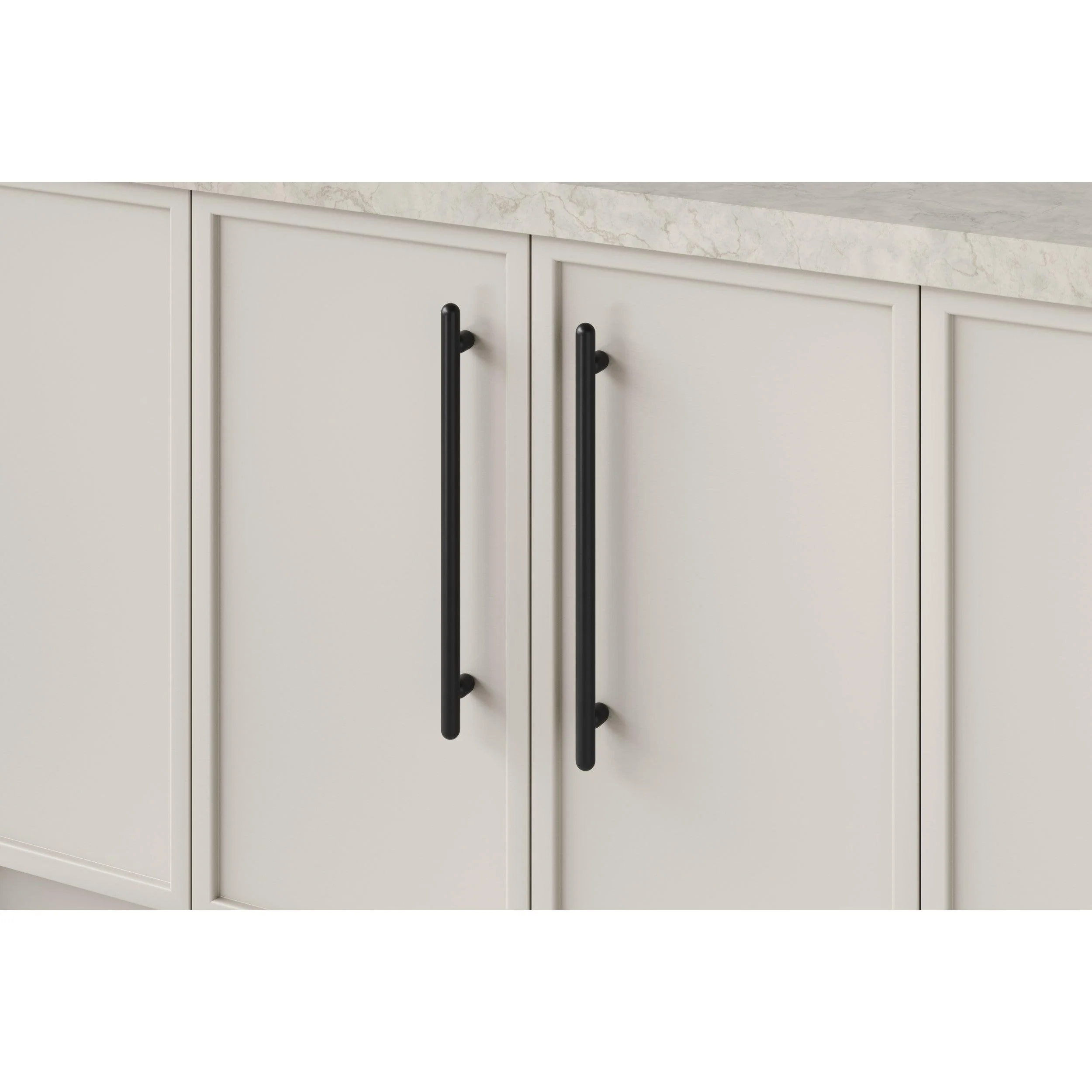 Iver Cabinet Pull Puerto Matt Black CTC320mm - Image 2