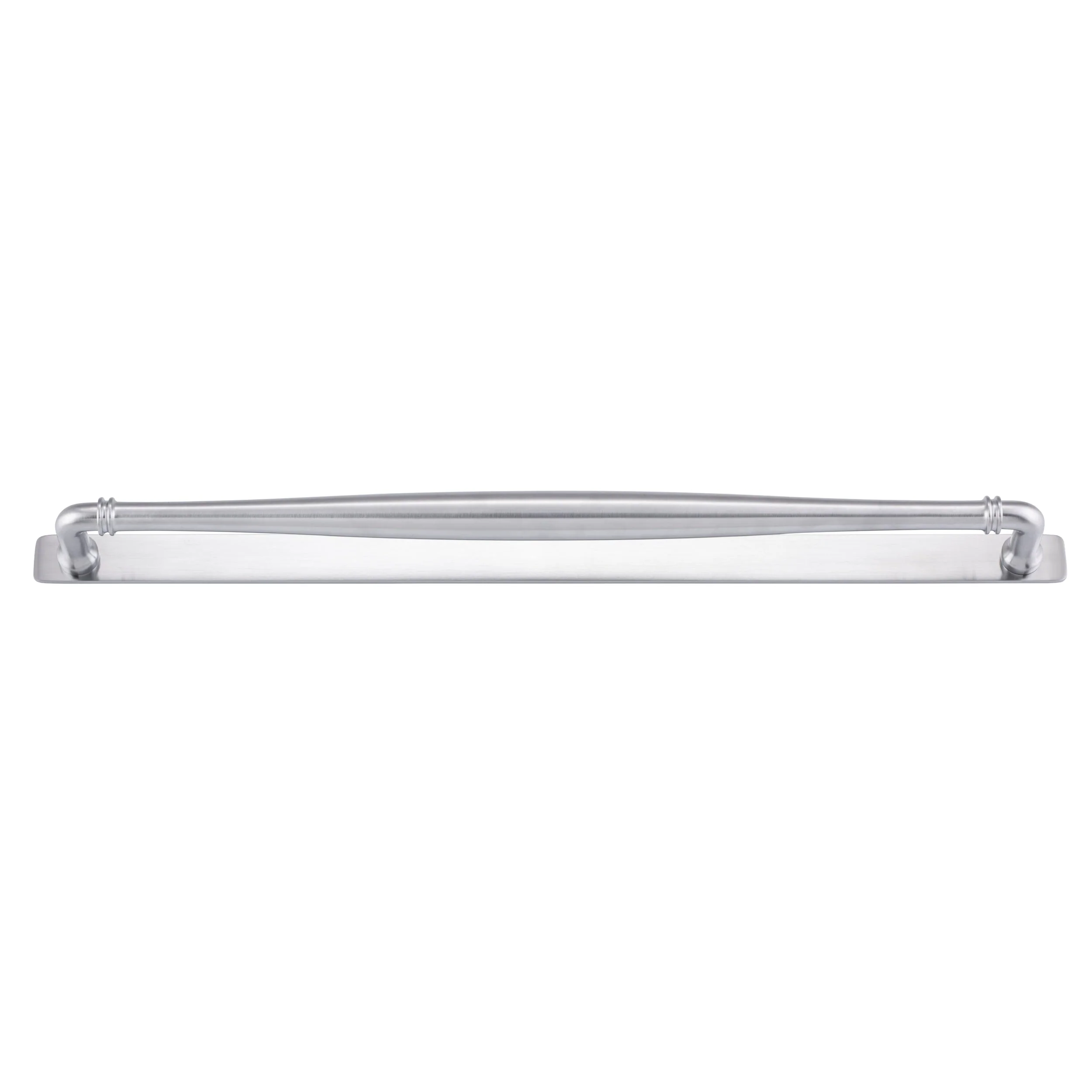 Iver Cabinet Pull Sarlat Brushed Chrome CTC450mm With Backplate