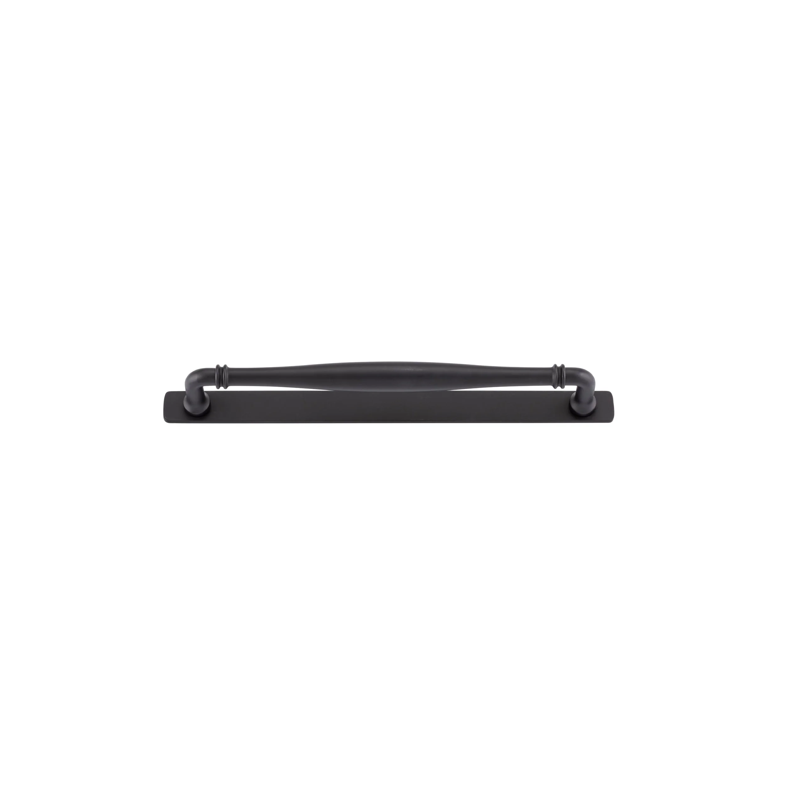 Iver Cabinet Pull Sarlat Matt Black CTC256mm With Backplate