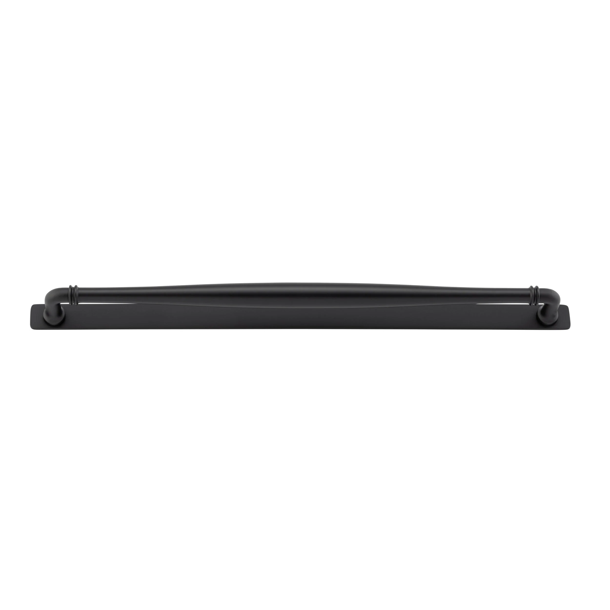 Iver Cabinet Pull Sarlat Matt Black CTC450mm With Backplate