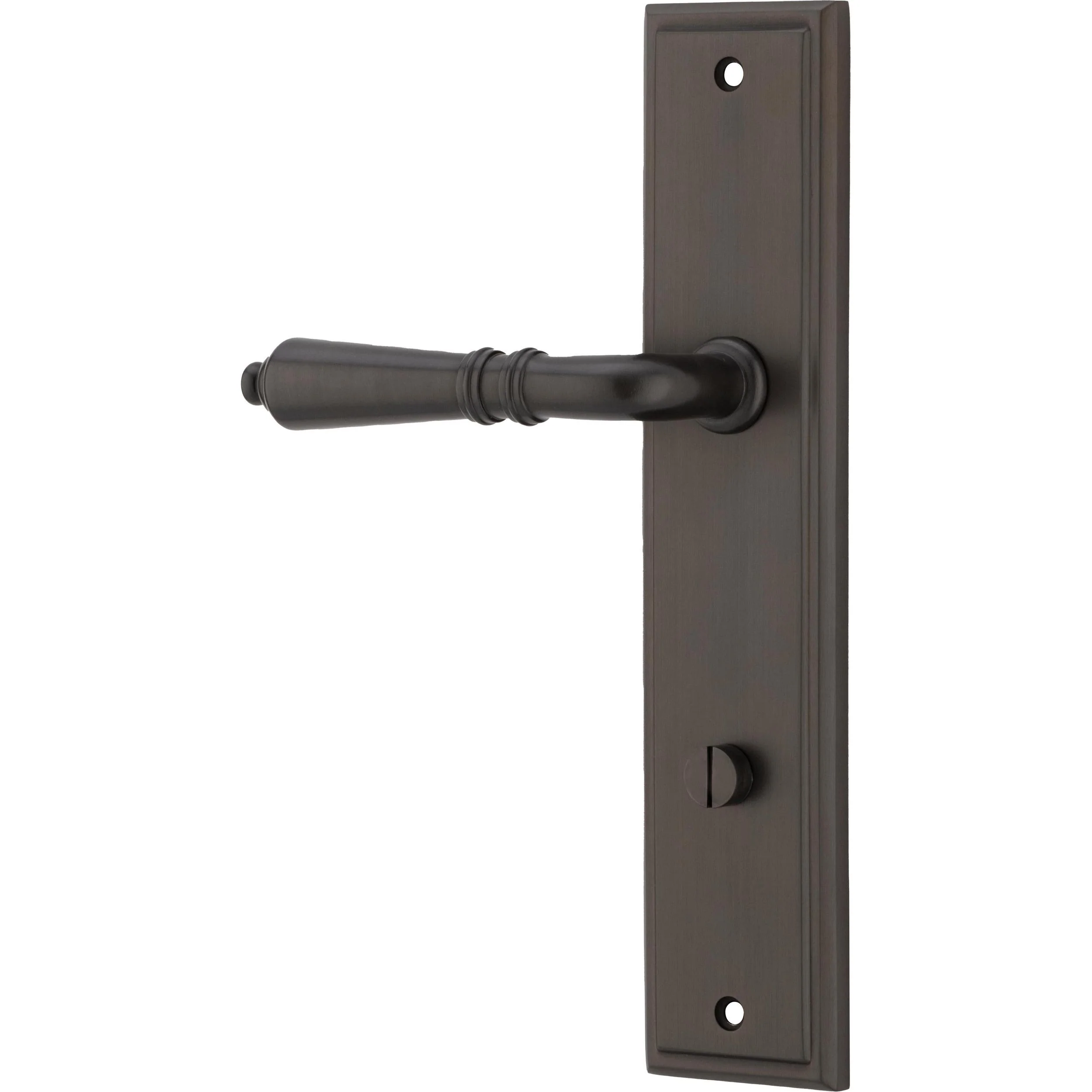 Iver Door Handle Sarlat Stepped Privacy Pair Signature Brass - Image 2