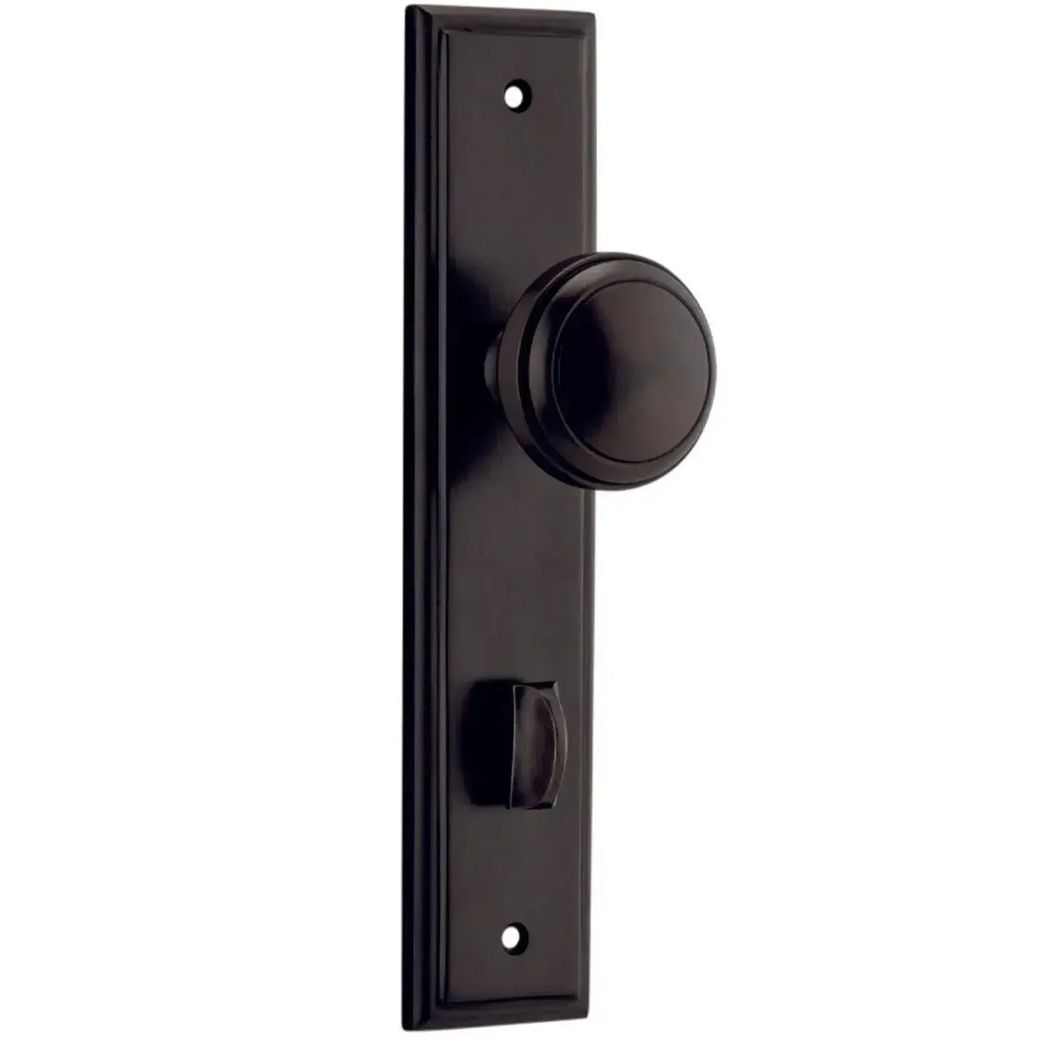 Iver Door Knob Paddington Stepped Privacy Pair Signature Brass