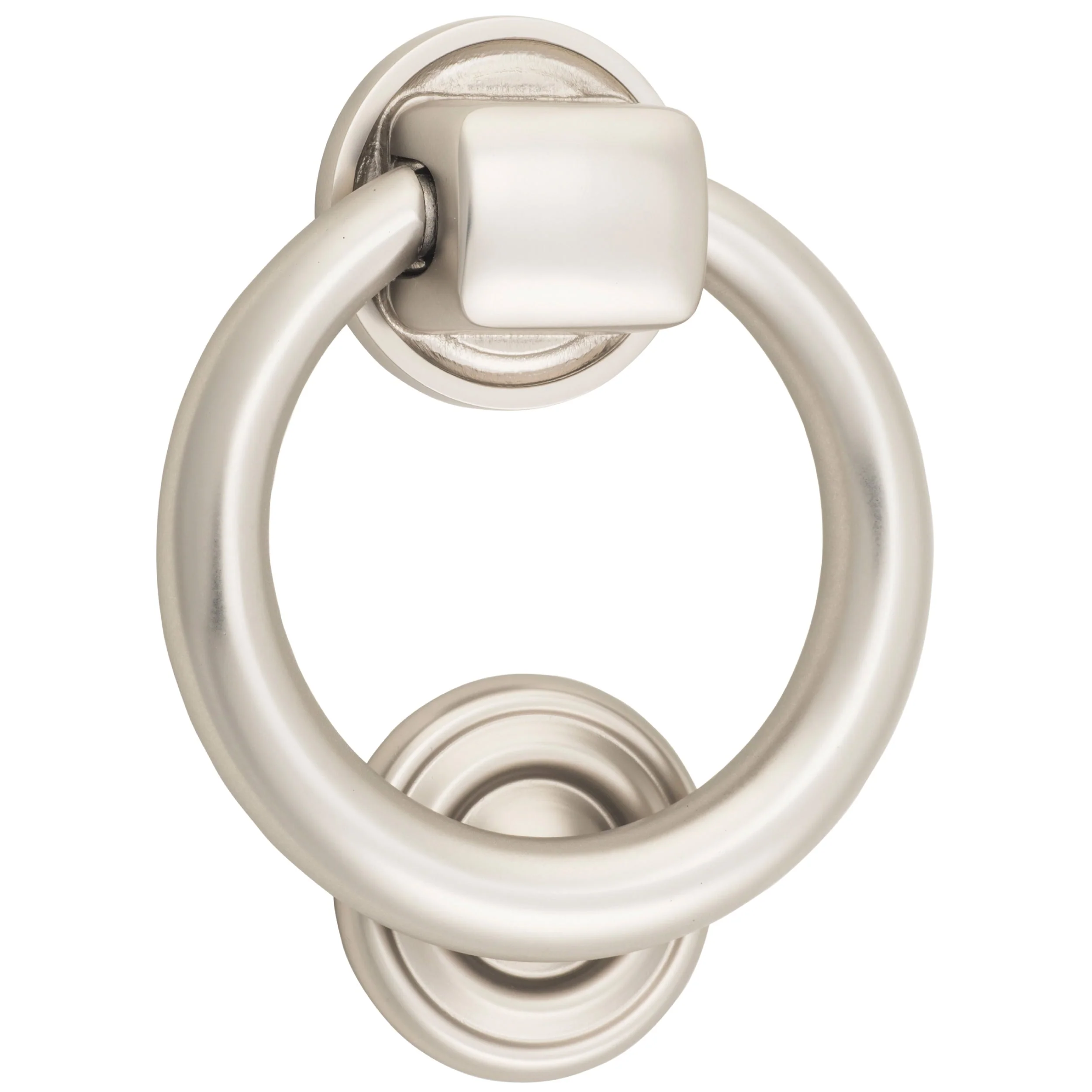 Iver Door Knocker Ring Satin Nickel