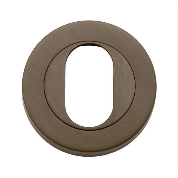 Iver Escutcheon Oval Round Pair Signature Brass