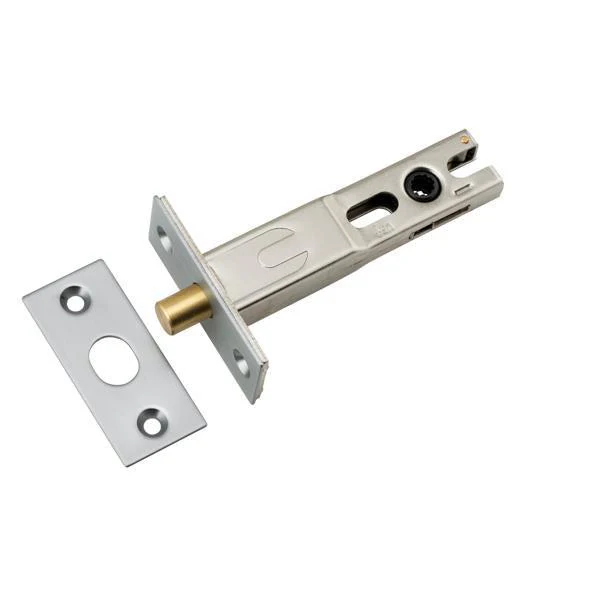 Iver Privacy Bolt Round Bolt Brushed Chrome Backset 70mm
