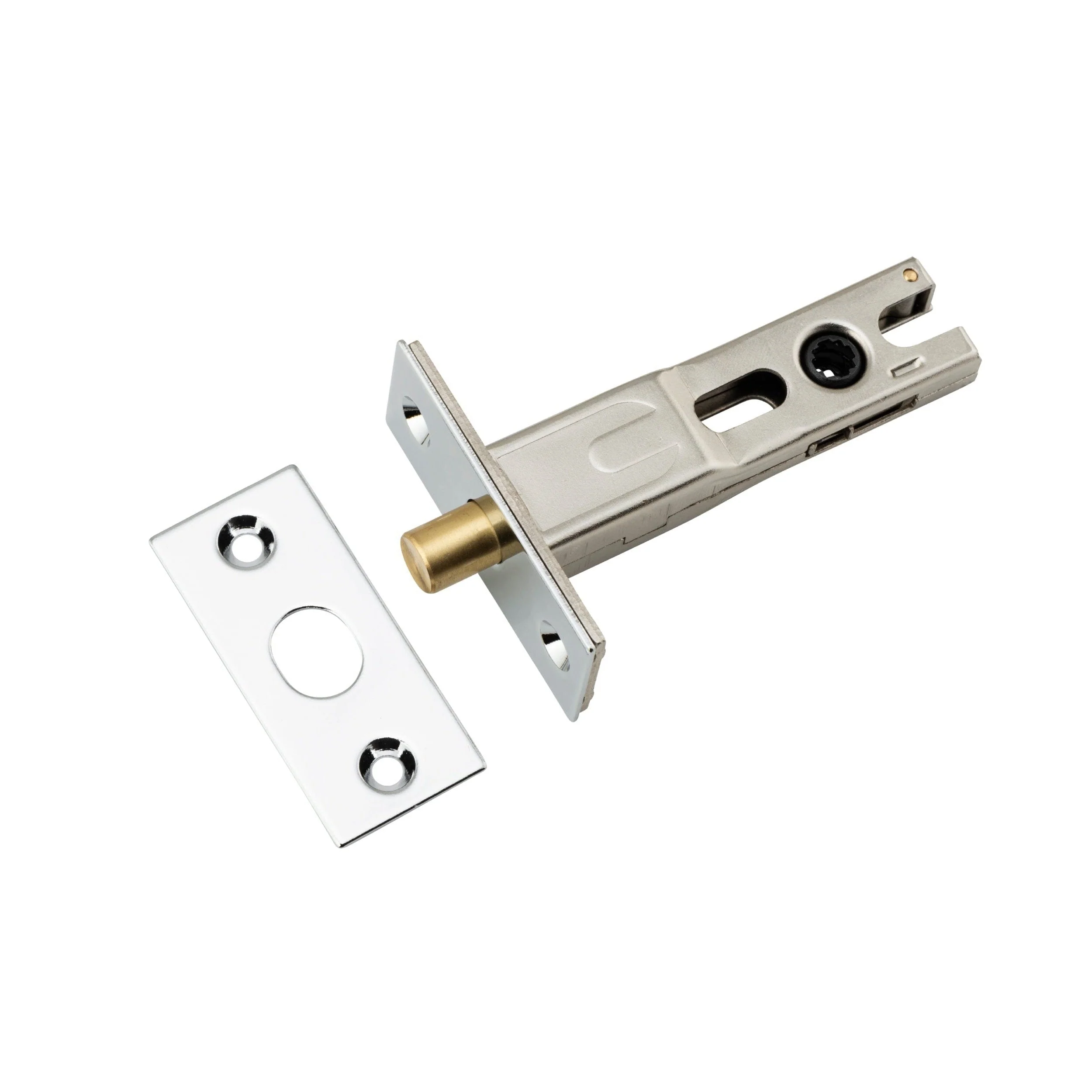 Iver Privacy Bolt Round Bolt Polished Chrome Backset 60mm