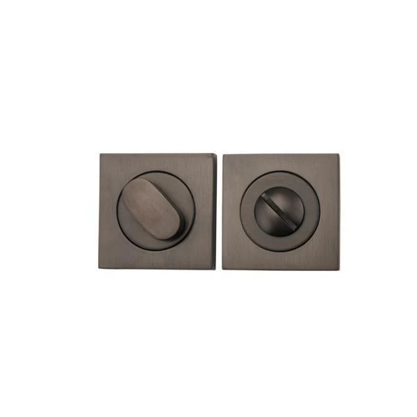Iver Privacy Turn Oval Concealed Fix Square Signature Brass