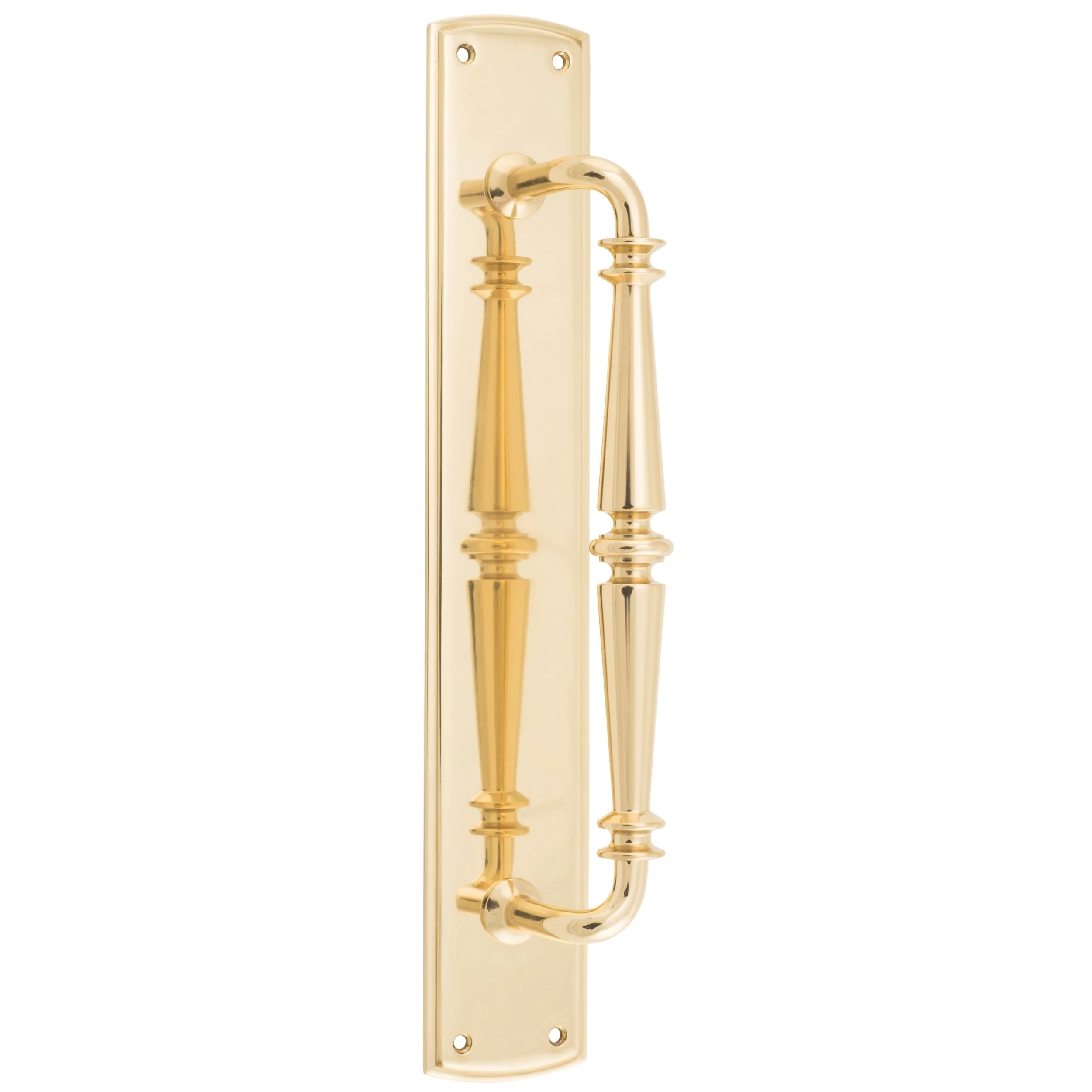 Iver Pull Handle Sarlat Backplate Polished Brass 380mm