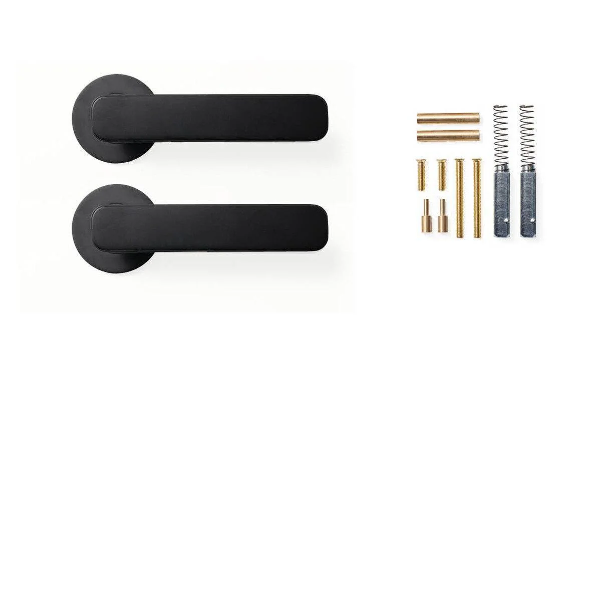 Momo Aspen Door Handle Set Matt Black