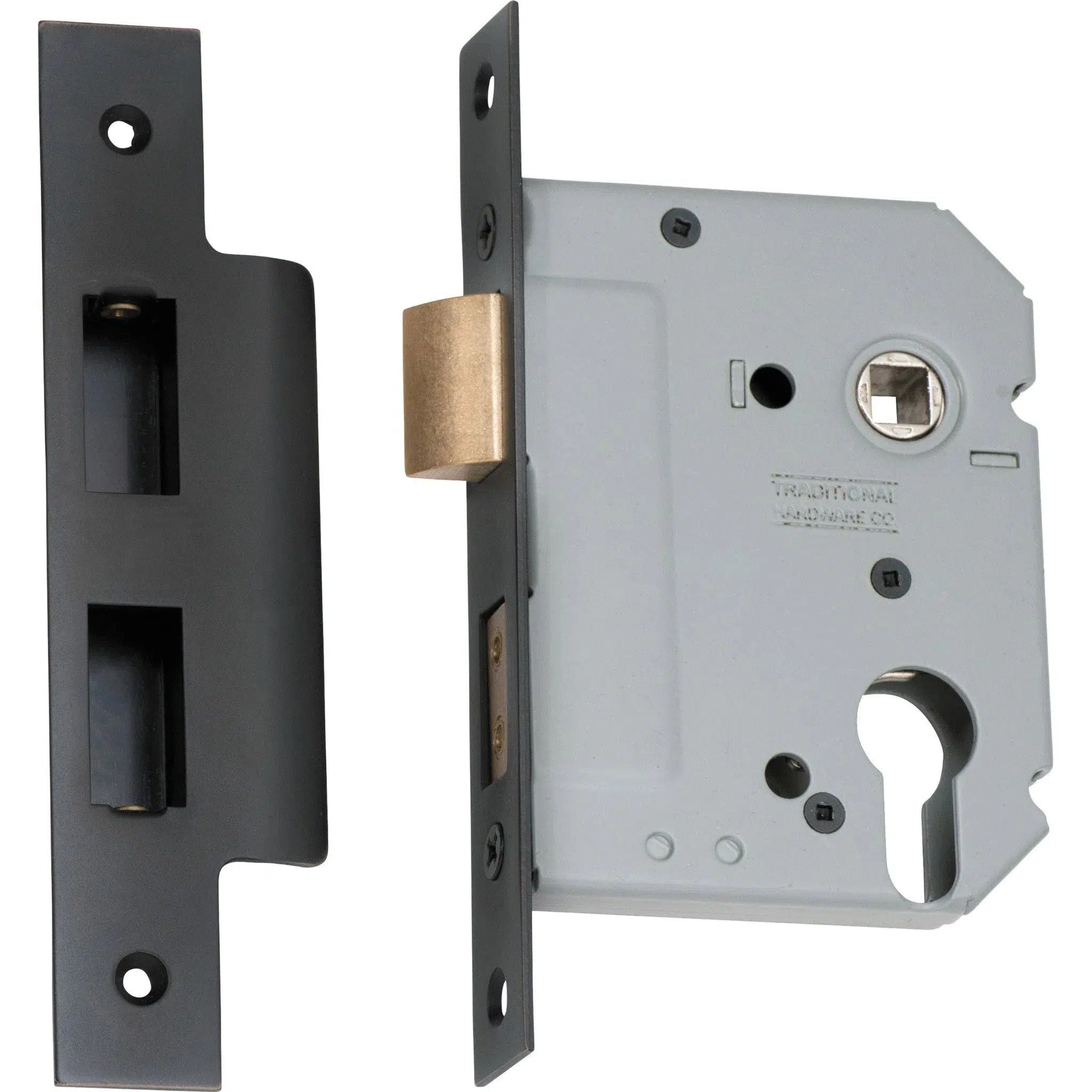 Tradco Mortice Lock Euro Antique Copper CTC47.5mm Backset 57mm