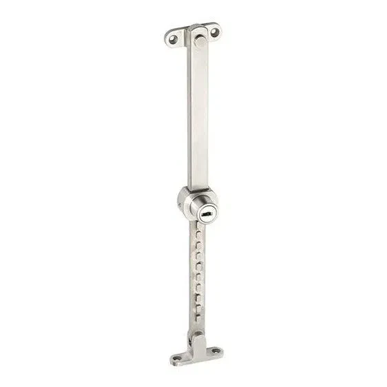 Tradco Casement Stay Stainless Steel Telescopic Locking Satin Chrome