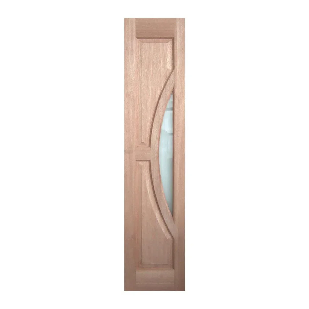 Solid Exterior Arched 1 Glass Panel Sidelight