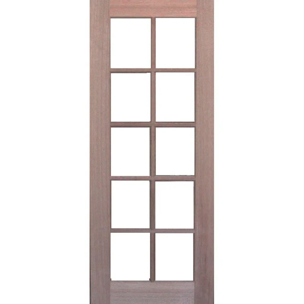 Solid Exterior 10 Glass Panel French Door