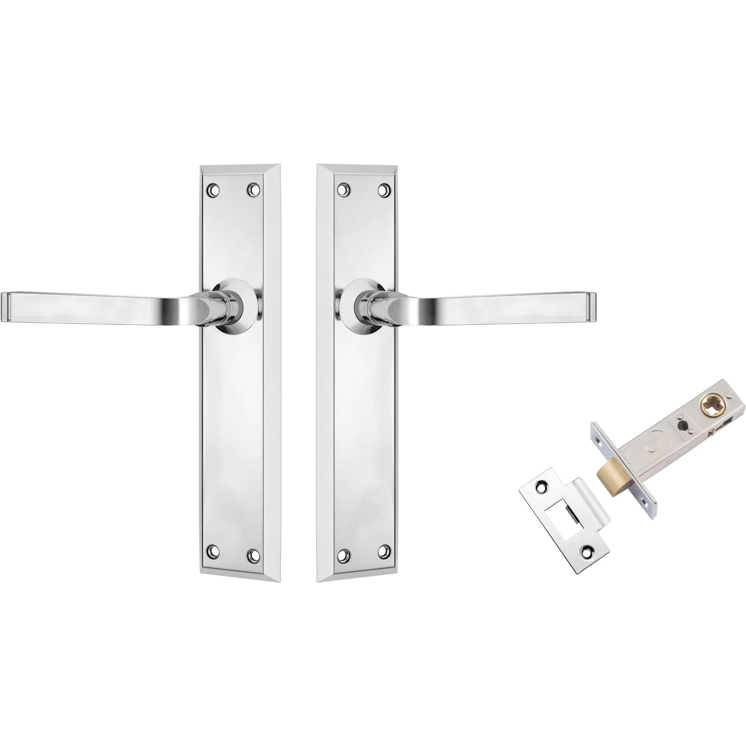 Tradco Door Handle Menton Chrome Plated Passage Set
