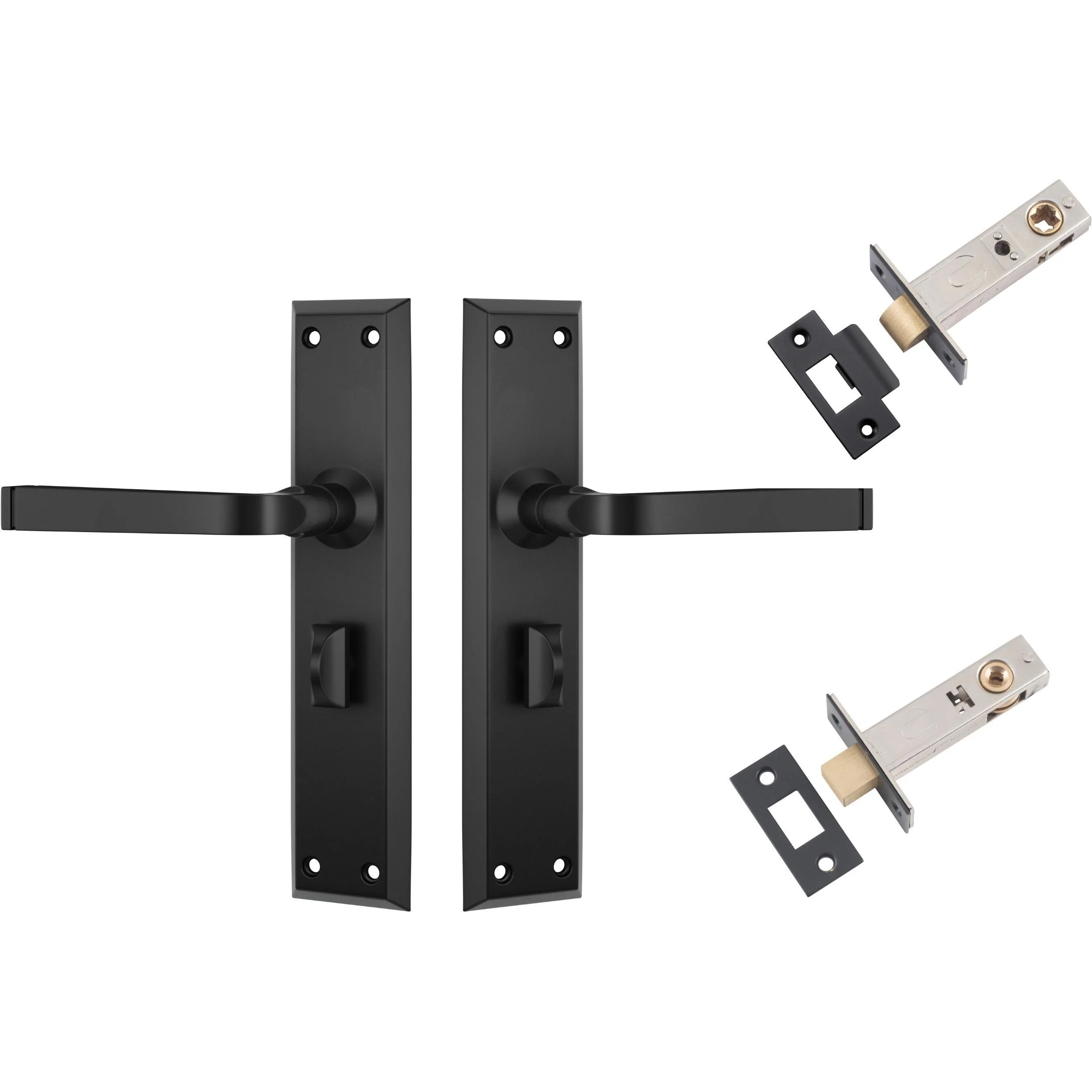 Tradco Door Handle Menton Matt Black Privacy Set