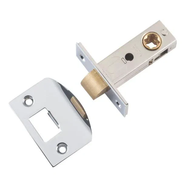 Tradco Tube Latch Split Cam Hard Sprung 'D' Striker Chrome Plated Backset 45mm
