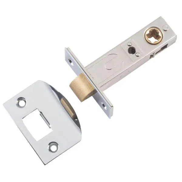 Tradco Tube Latch Split Cam Hard Sprung 'D' Striker Chrome Plated Backset 60mm